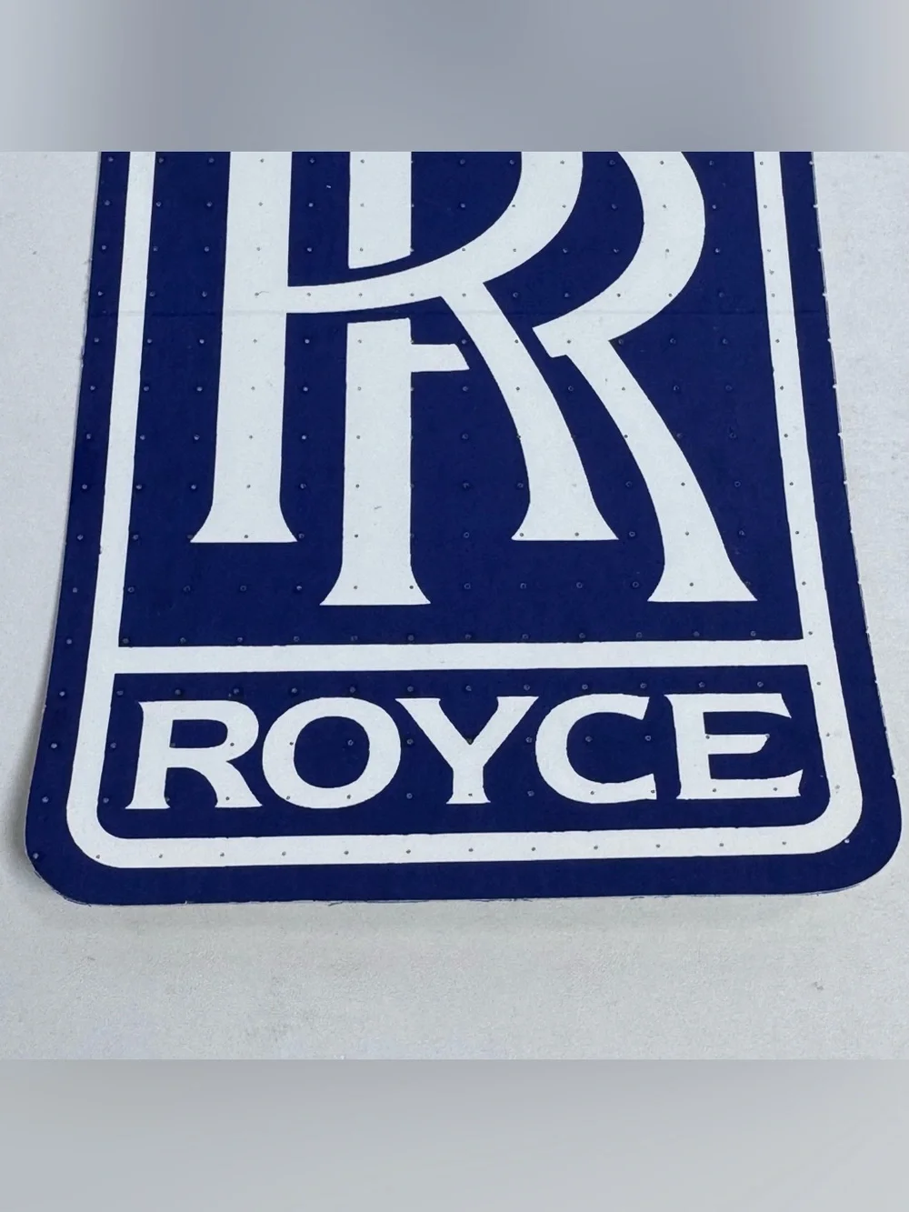 Vintage Rolls Royce RR Logo Decal Sticker 3M Scotchcal 4x6.5 Dealer Promo NOS
